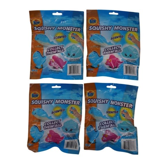 Kids Stuff Squishy Monsters โ Set of 4 | Soft & Scented Sensory Toys | 2 unicorn - Picture 5 of 8